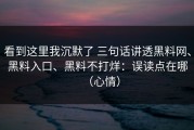 看到这里我沉默了 三句话讲透黑料网、黑料入口、黑料不打烊：误读点在哪（心情）