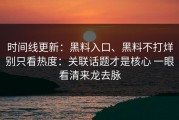 时间线更新：黑料入口、黑料不打烊别只看热度：关联话题才是核心 一眼看清来龙去脉