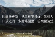 时间线更新：把黑料不打烊、黑料入口放进同一条脉络图里，答案更清楚
