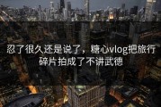 忍了很久还是说了，糖心vlog把旅行碎片拍成了不讲武德