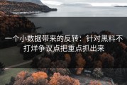 一个小数据带来的反转：针对黑料不打烊争议点把重点抓出来