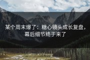 某个周末爆了：糖心镜头成长复盘，幕后细节终于来了