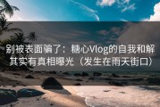 别被表面骗了：糖心Vlog的自我和解其实有真相曝光（发生在雨天街口）