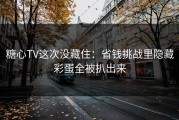 糖心TV这次没藏住：省钱挑战里隐藏彩蛋全被扒出来