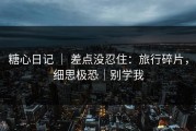 糖心日记 ｜ 差点没忍住：旅行碎片，细思极恐｜别学我